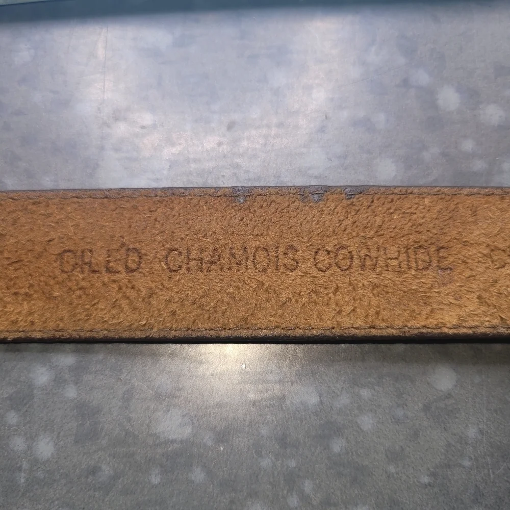 Oiled Chamois Cowhide Belt
